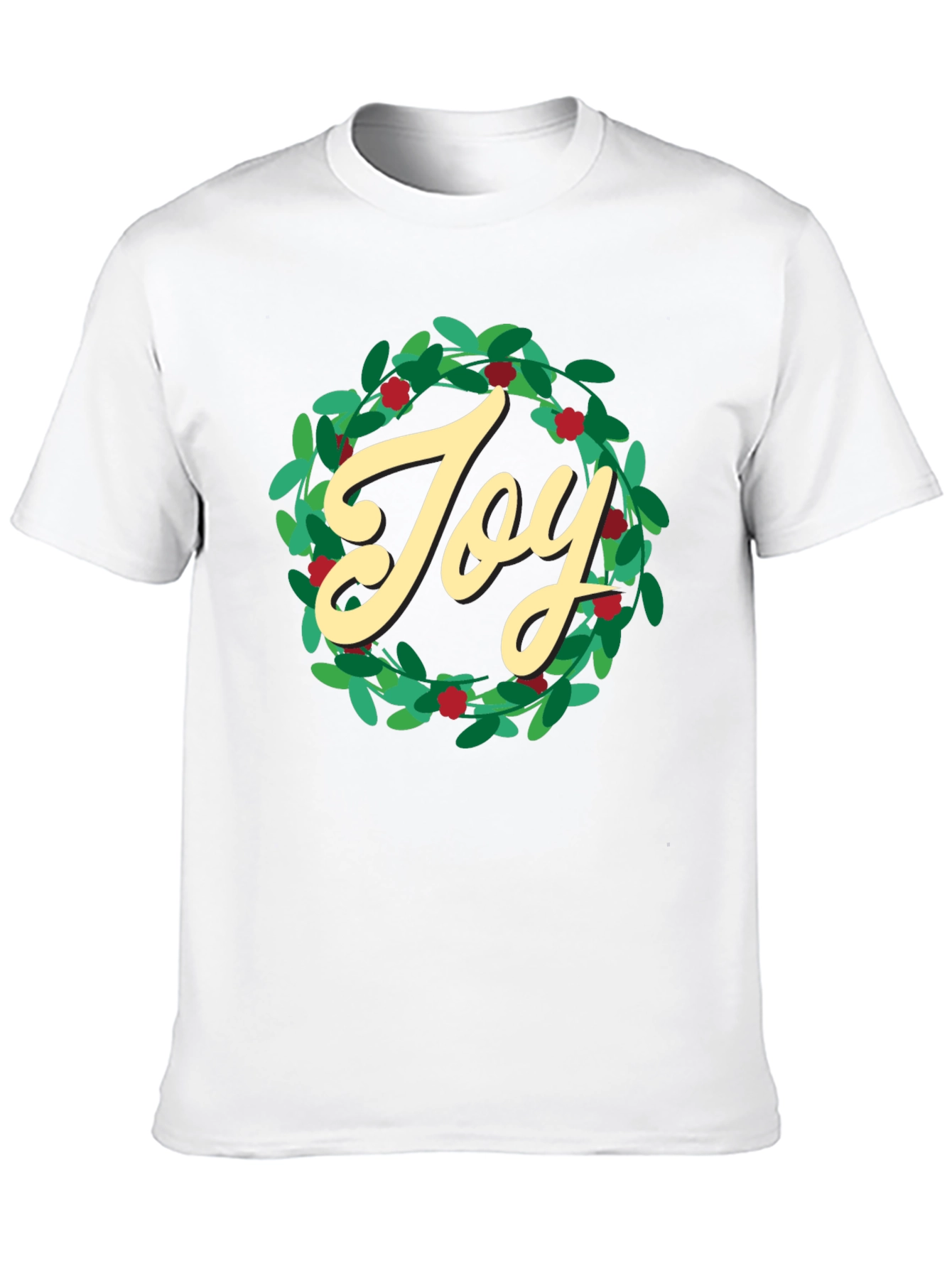 Camiseta Negra Navideña Joy
