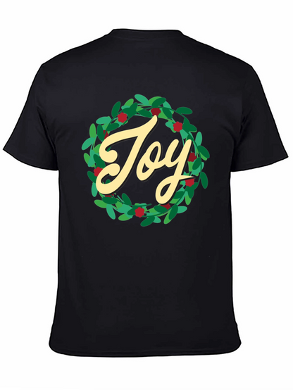 Camiseta Negra Navideña Joy