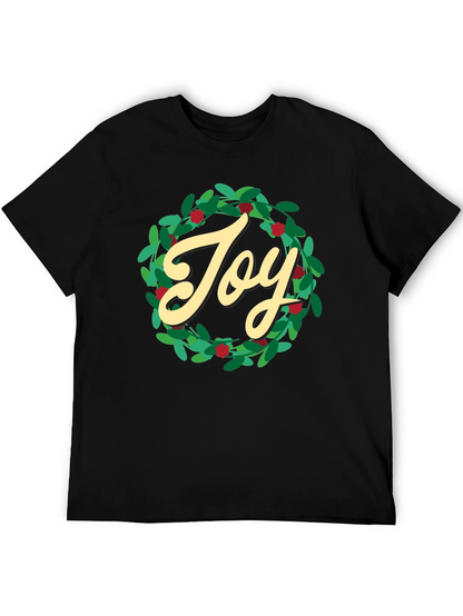 Camiseta Negra Navideña Joy