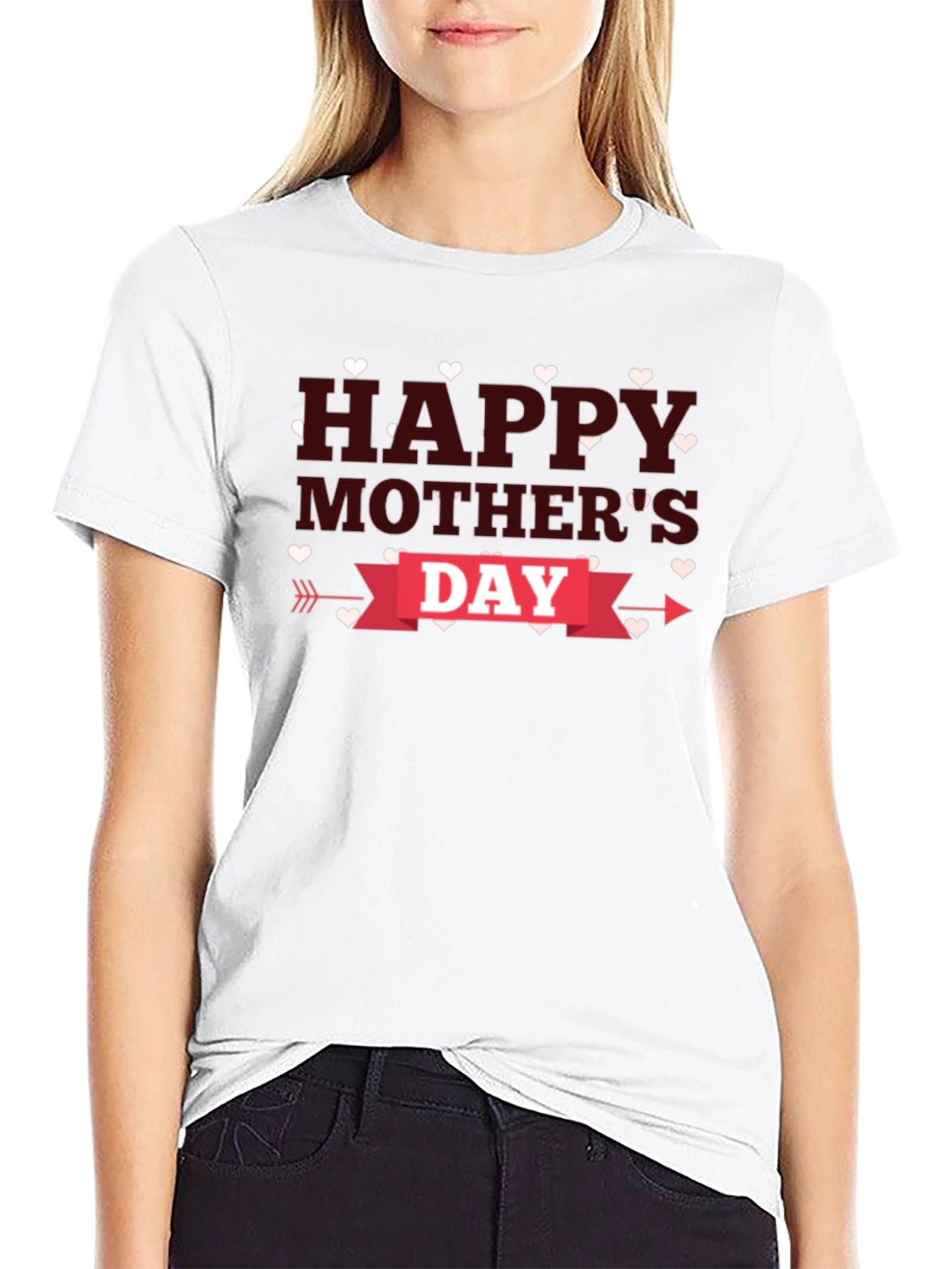 Camiseta Negra Feliz Día de la Madre