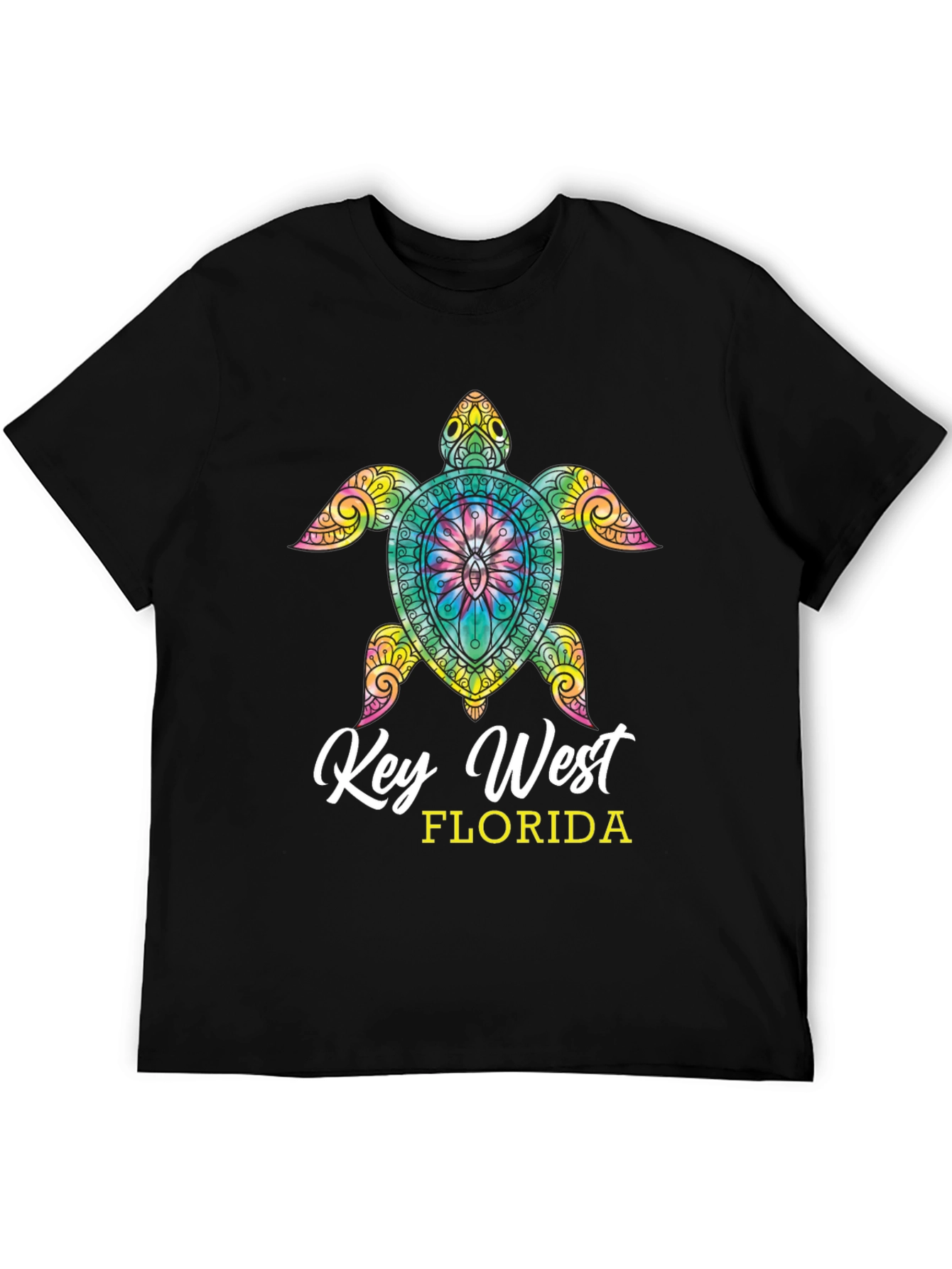Camiseta Negra Tortuga Key West Florida