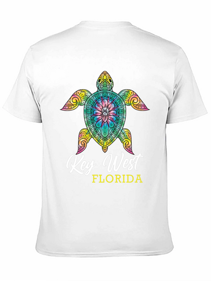 Camiseta Negra Tortuga Key West Florida