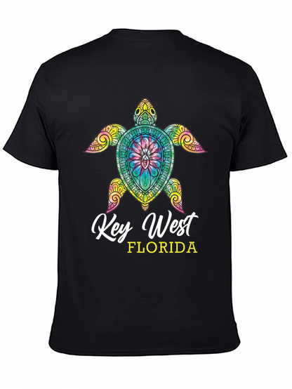Camiseta Negra Tortuga Key West Florida