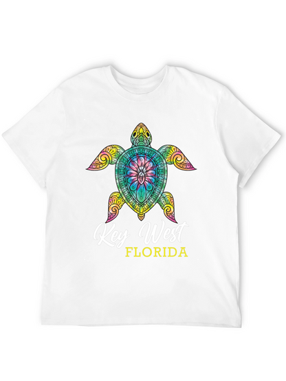Camiseta Negra Tortuga Key West Florida