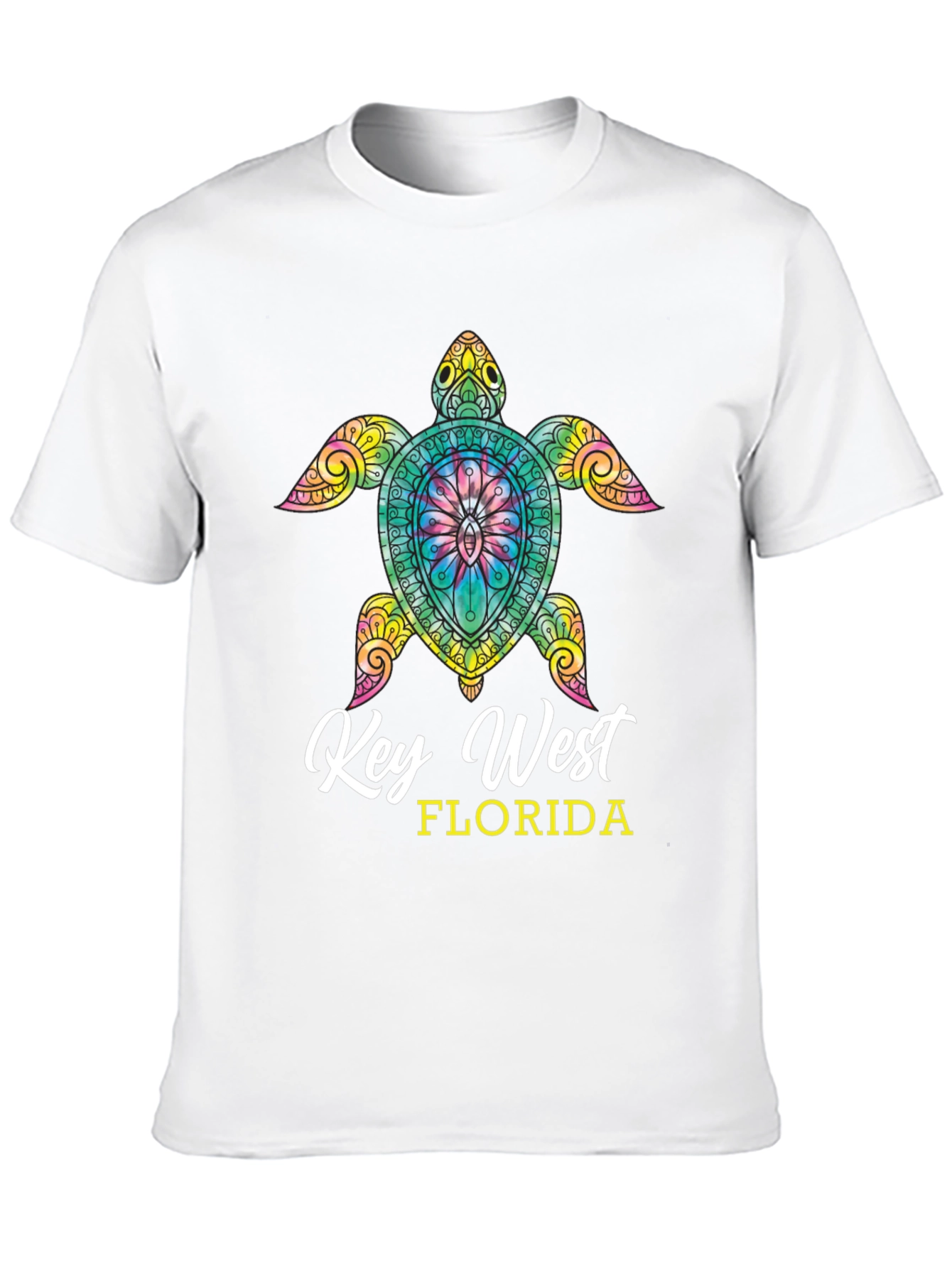 Camiseta Negra Tortuga Key West Florida
