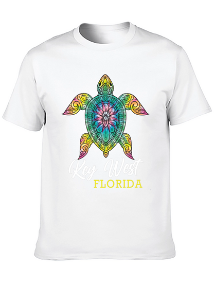 Camiseta Negra Tortuga Key West Florida