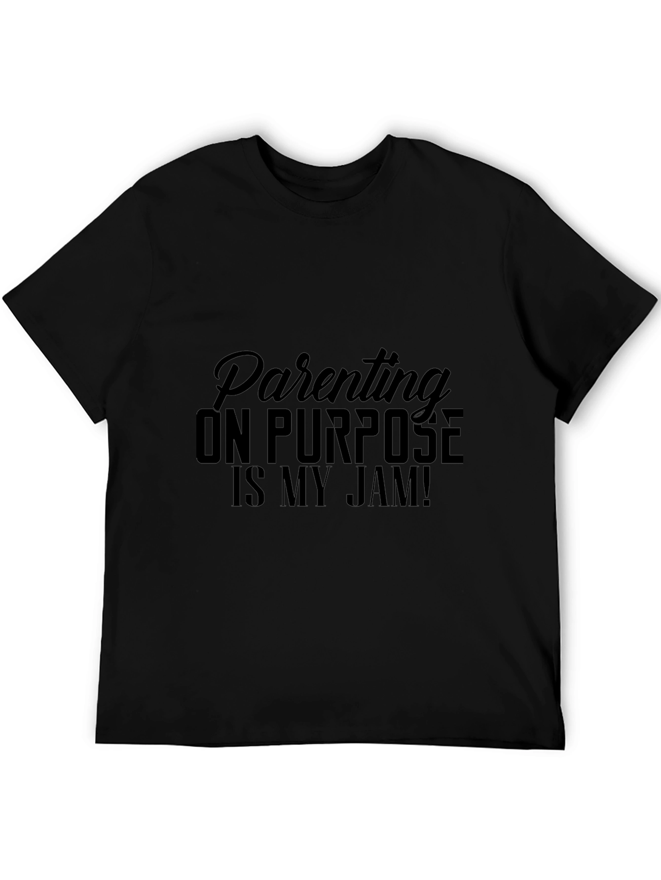 Camiseta Negra Parenting On Purpose