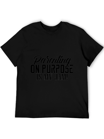 Camiseta Negra Parenting On Purpose