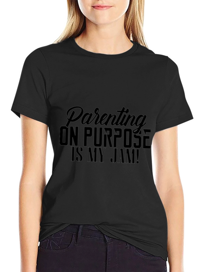 Camiseta Negra Parenting On Purpose