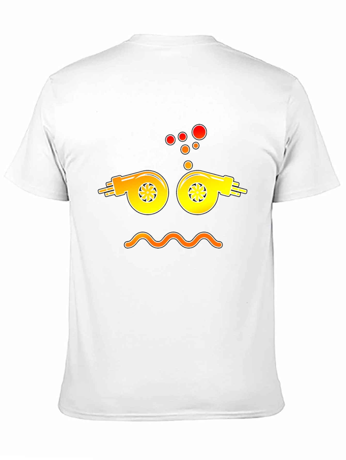 Camiseta Negra Estampado Turbo Divertido