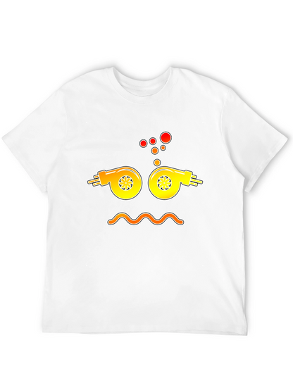 Camiseta Negra Estampado Turbo Divertido