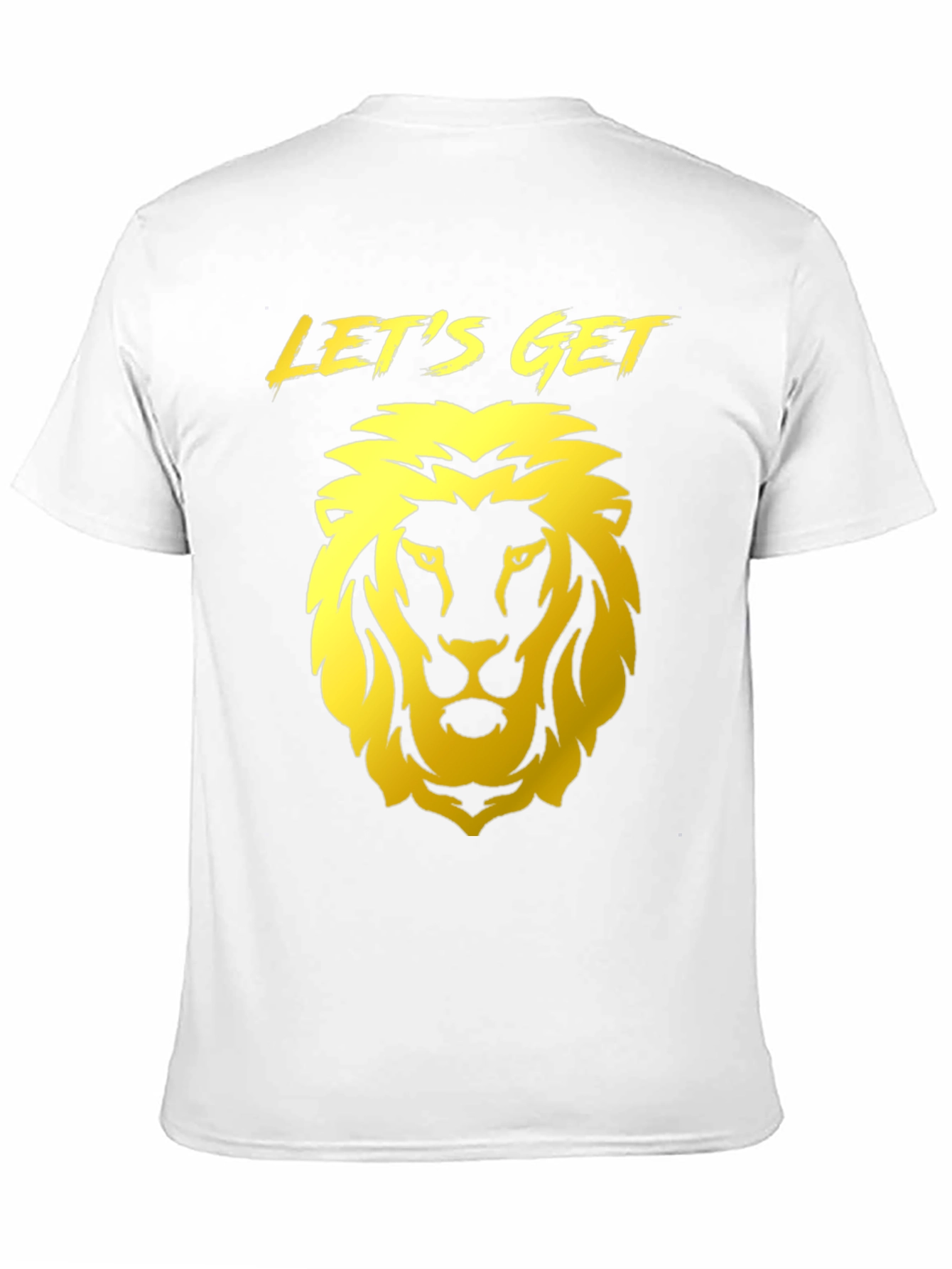 Camiseta Negra con Diseño de León Dorado