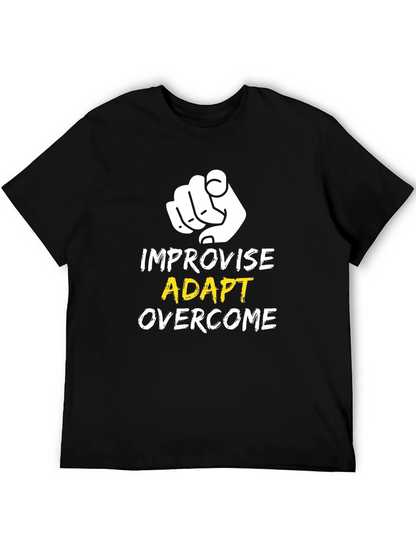 Camiseta Negra: Improvisa Adáptate Supera