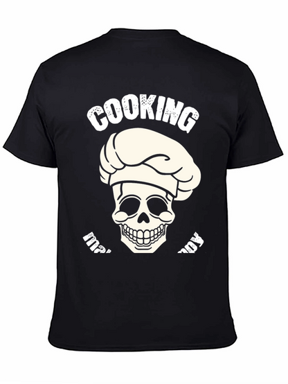 Camiseta Negra Cooking My Way Calavera Chef