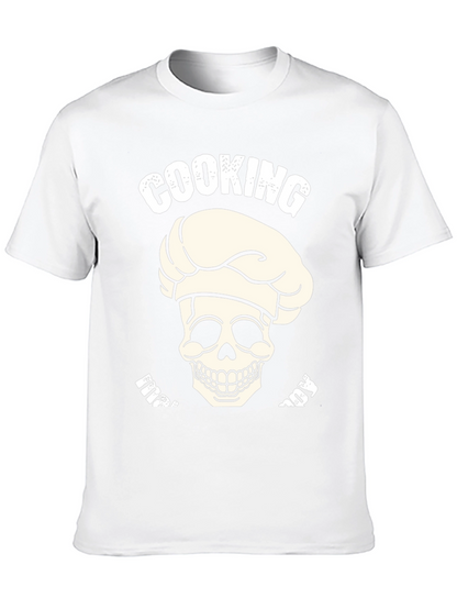 Camiseta Negra Cooking My Way Calavera Chef