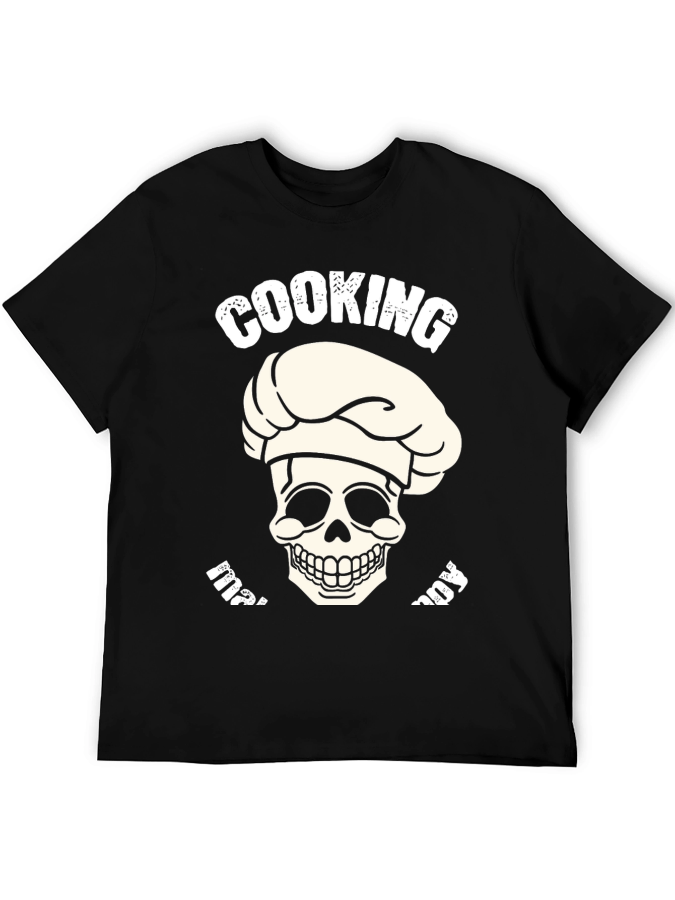 Camiseta Negra Cooking My Way Calavera Chef