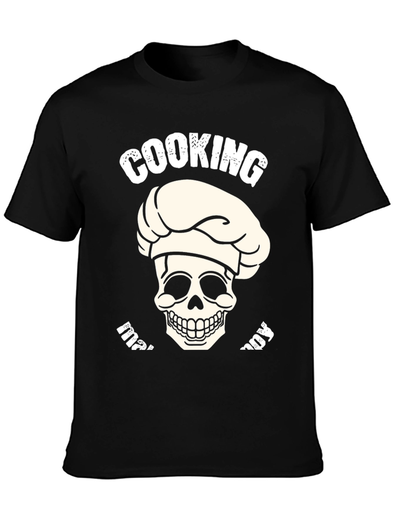 Camiseta Negra Cooking My Way Calavera Chef