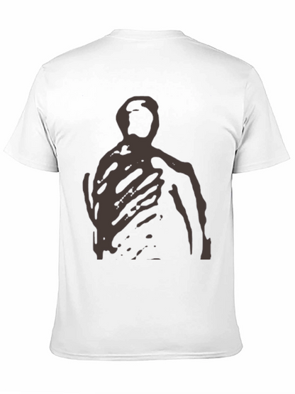 Camiseta Negra con Diseño Abstracto