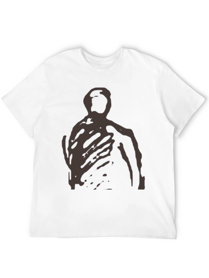 Camiseta Negra con Diseño Abstracto