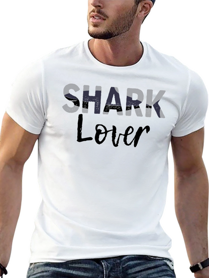 Camiseta Negra Shark Lover para Aficionados a los Tiburones