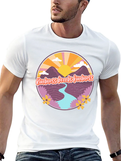 Camiseta Negra con Diseño Kindness Breeds Kindness
