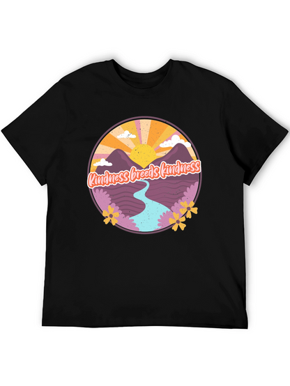 Camiseta Negra con Diseño Kindness Breeds Kindness