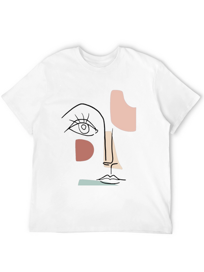 Camiseta Negra Hombre Diseño Abstracto