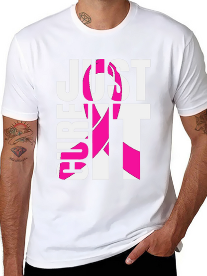 Camiseta Negra “Cure It” Con Cinta Rosa