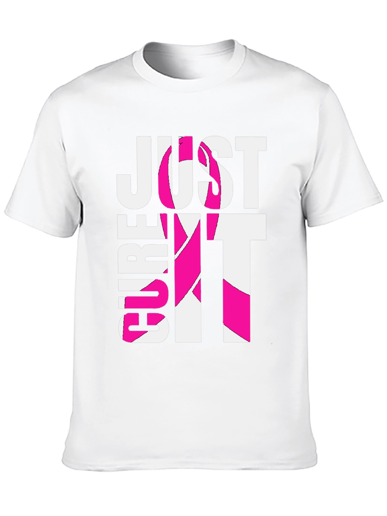 Camiseta Negra “Cure It” Con Cinta Rosa