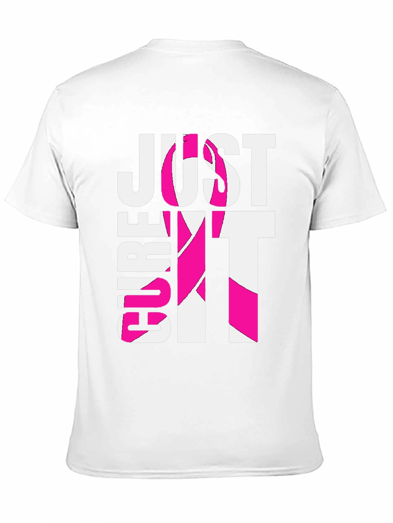 Camiseta Negra “Cure It” Con Cinta Rosa