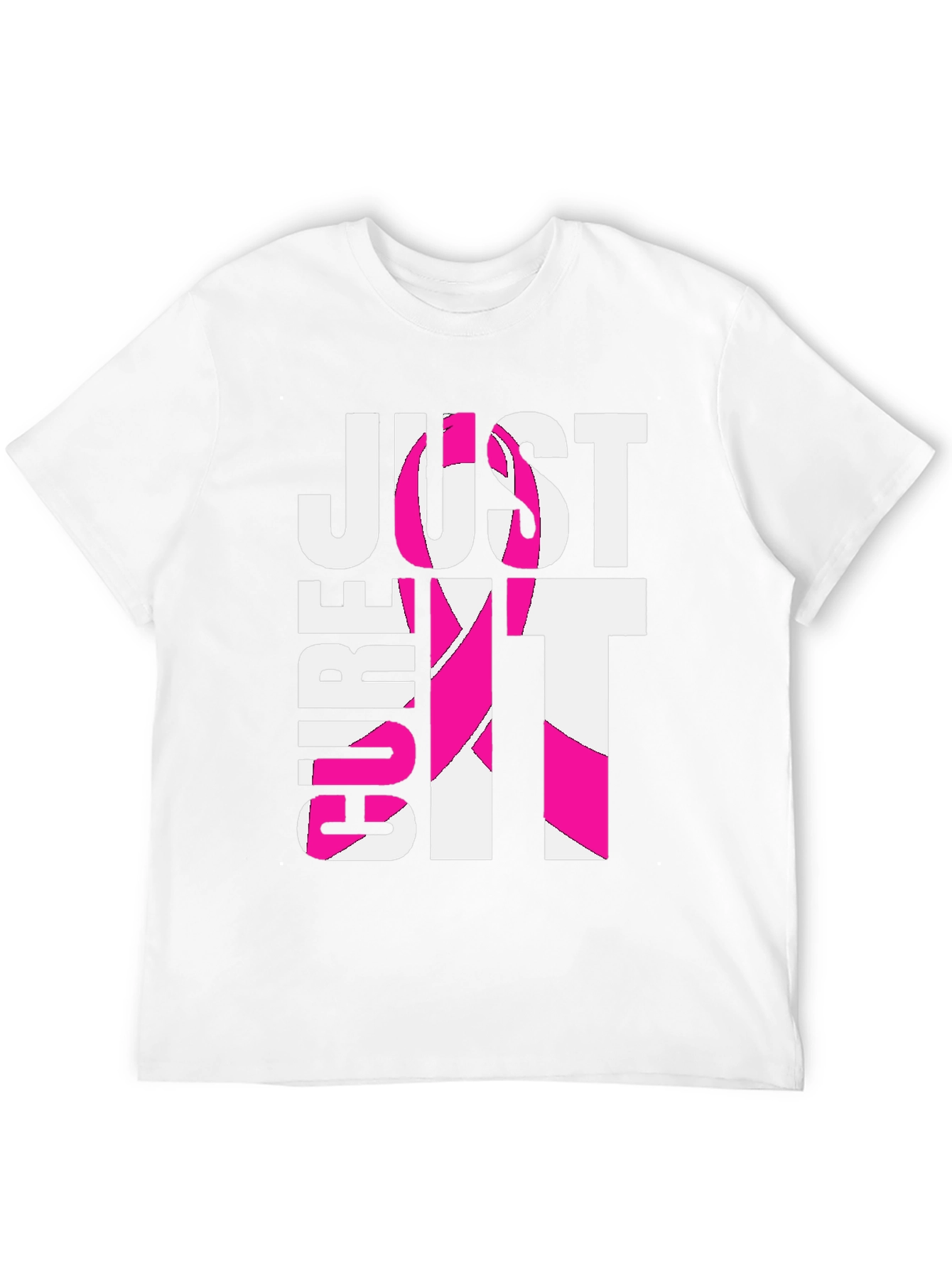 Camiseta Negra “Cure It” Con Cinta Rosa