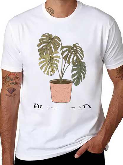 Camiseta Negra con Diseño de Planta Monstera