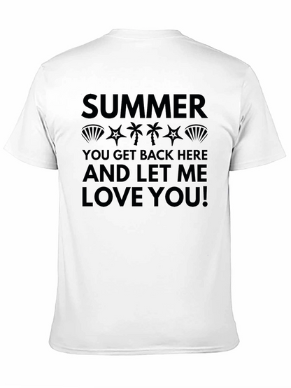 Camiseta Negra Estampada: Summer Love