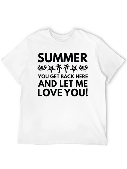 Camiseta Negra Estampada: Summer Love