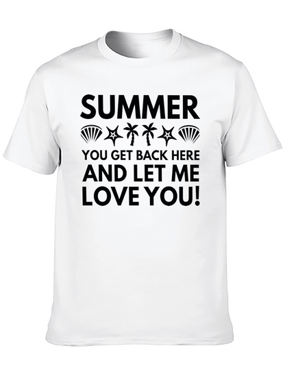Camiseta Negra Estampada: Summer Love