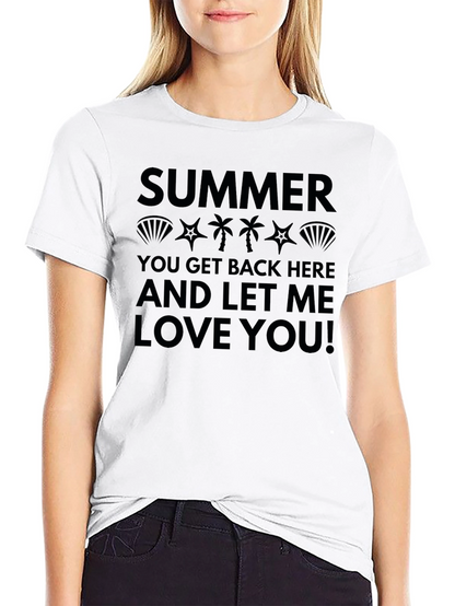 Camiseta Negra Estampada: Summer Love