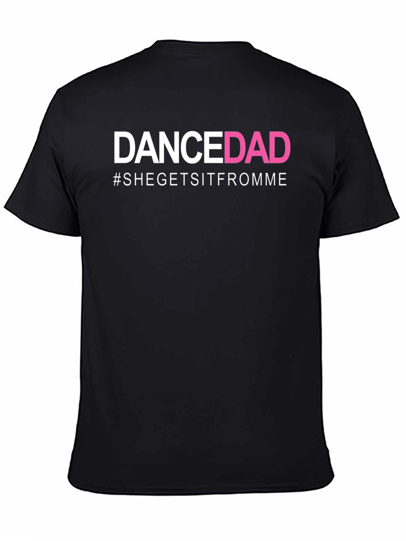 Camiseta Negra Dance Dad con Diseño Moderno