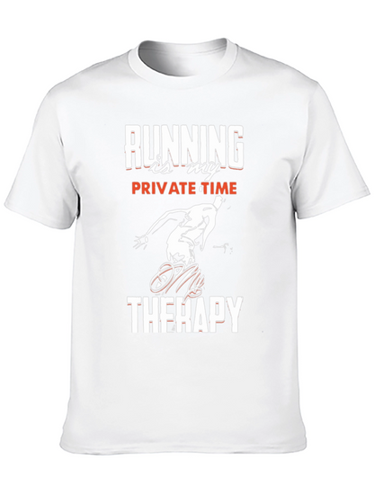 Camiseta Negra: Running is My Therapy