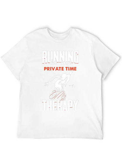 Camiseta Negra: Running is My Therapy