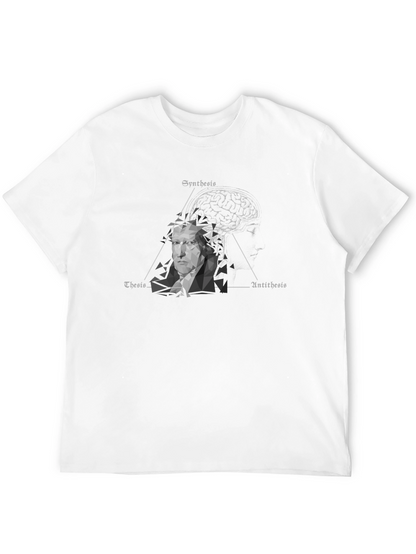 Camiseta Negra Filosofía Hegeliana: Tesis Antítesis Síntesis