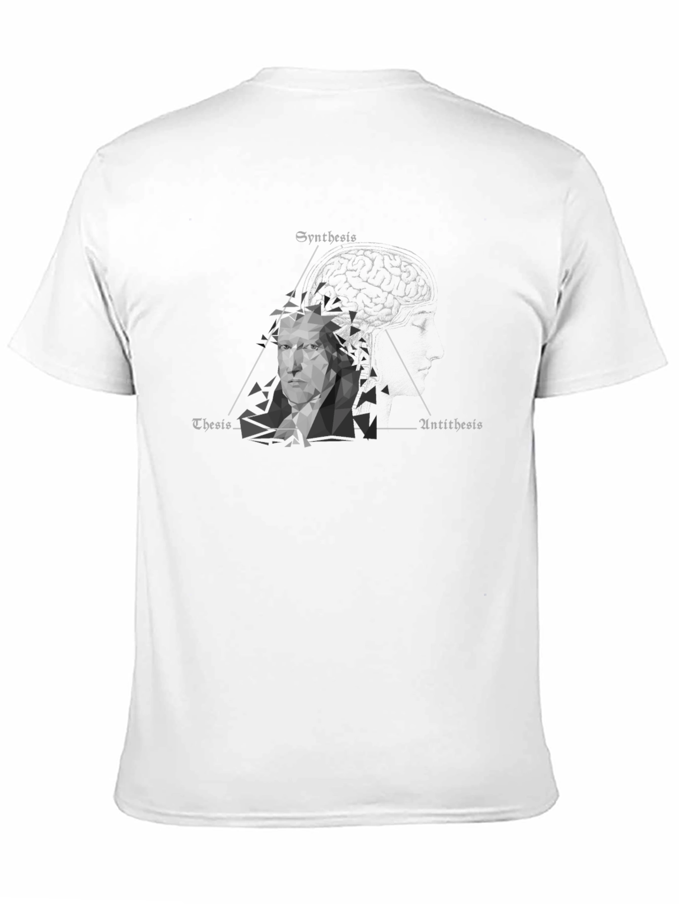 Camiseta Negra Filosofía Hegeliana: Tesis Antítesis Síntesis