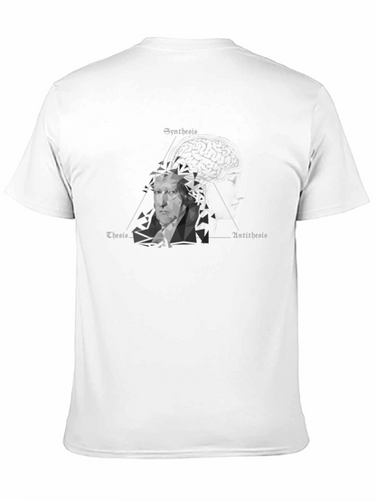 Camiseta Negra Filosofía Hegeliana: Tesis Antítesis Síntesis
