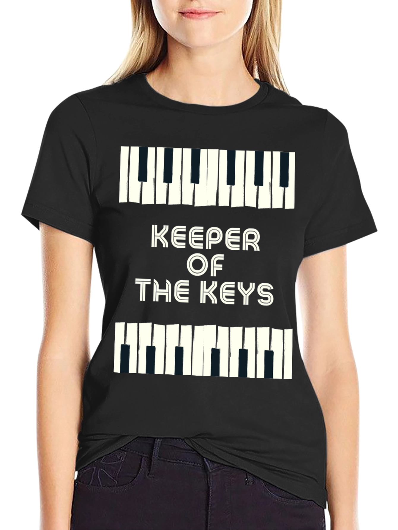 Camiseta Negra Guardián de las Teclas