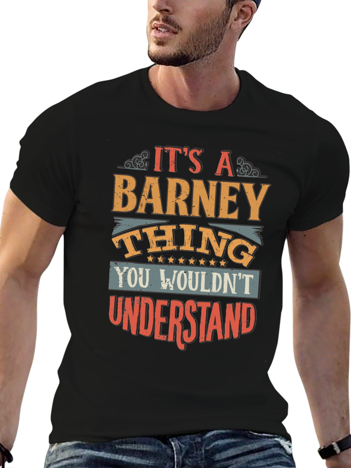 Camiseta Negra Barney Thing Original