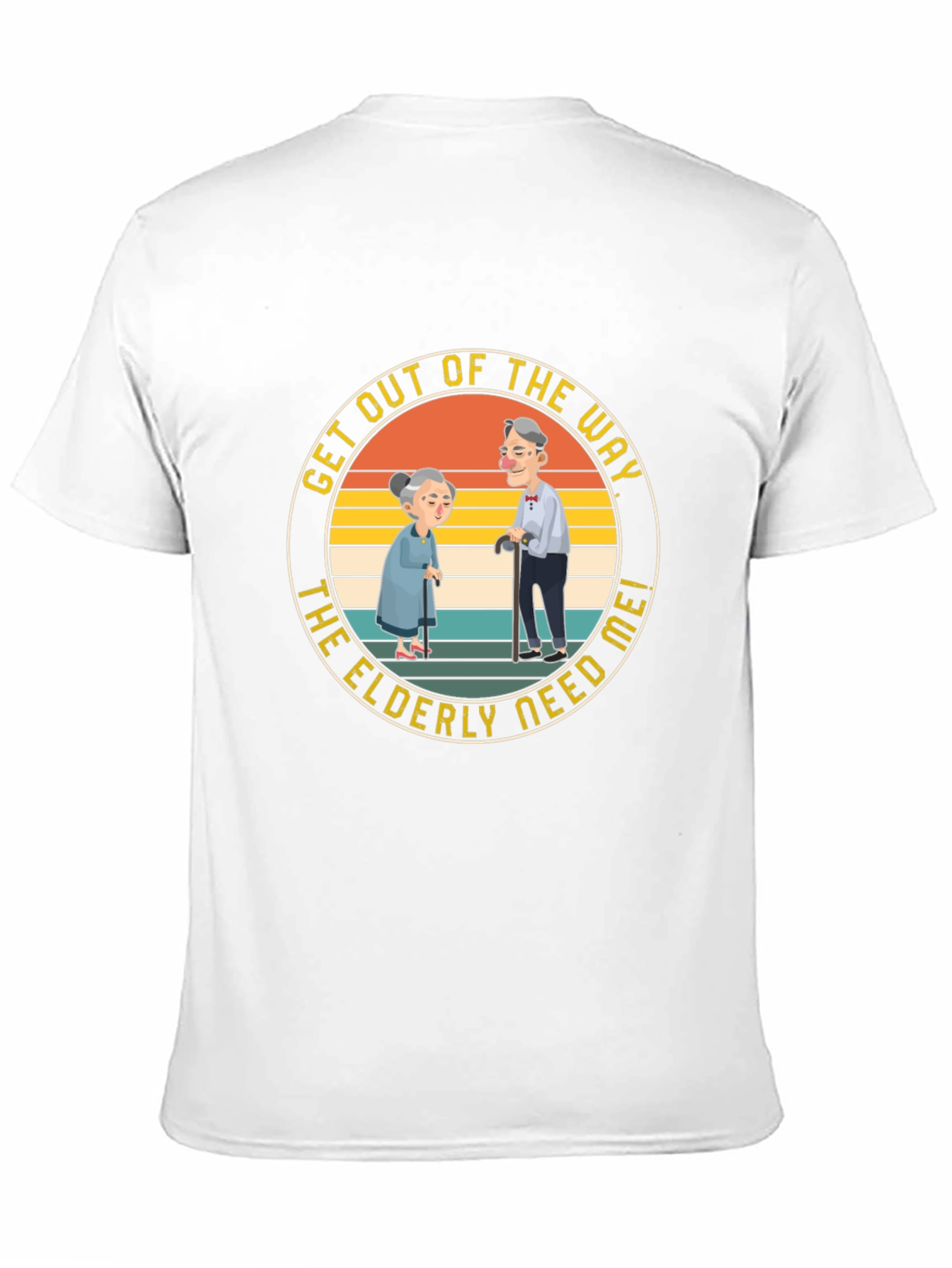 Camiseta Negra Los Ancianos Me Necesitan