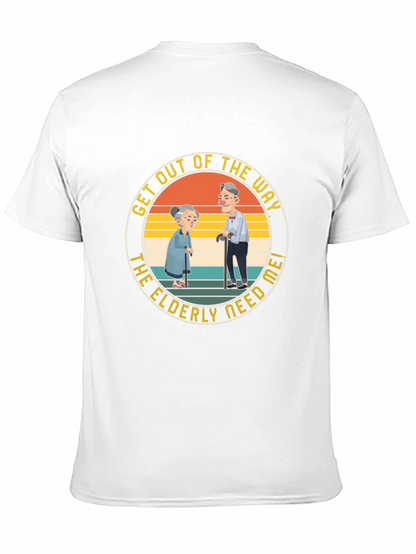 Camiseta Negra Los Ancianos Me Necesitan