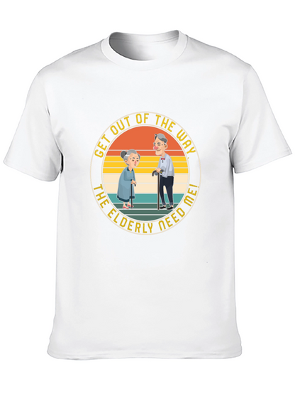 Camiseta Negra Los Ancianos Me Necesitan