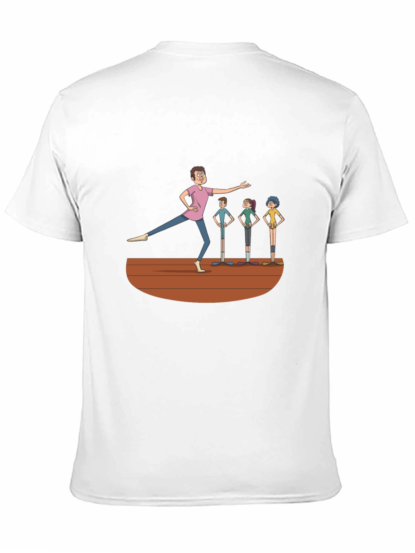 Camiseta Negra con Diseño de Clase de Ballet