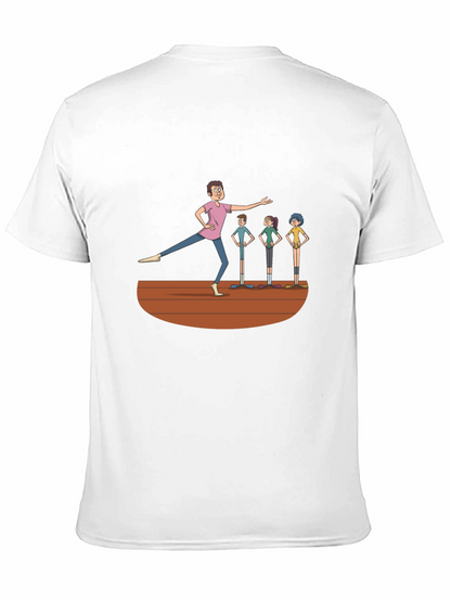 Camiseta Negra con Diseño de Clase de Ballet