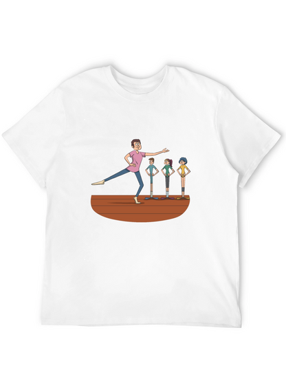 Camiseta Negra con Diseño de Clase de Ballet